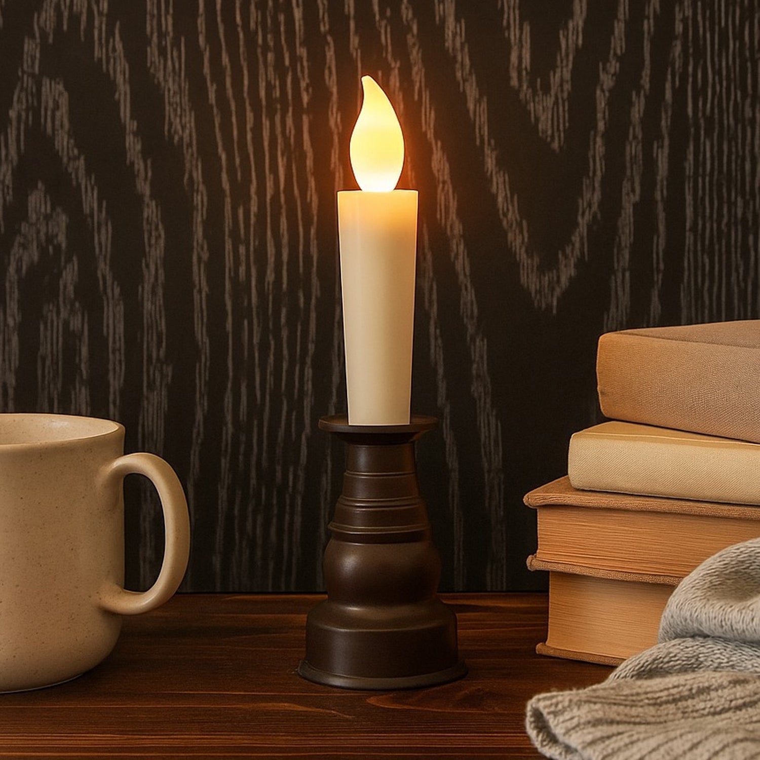 Premium LED Flameless Candle with Holder Premium LED Flameless Candle with Holder